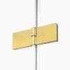 NEW TRENDY Kabina prysznicowa drzwi uchylne AVEXA GOLD SHINE Linia Platinium 110x120x200 EXK-1853/EXK-1859